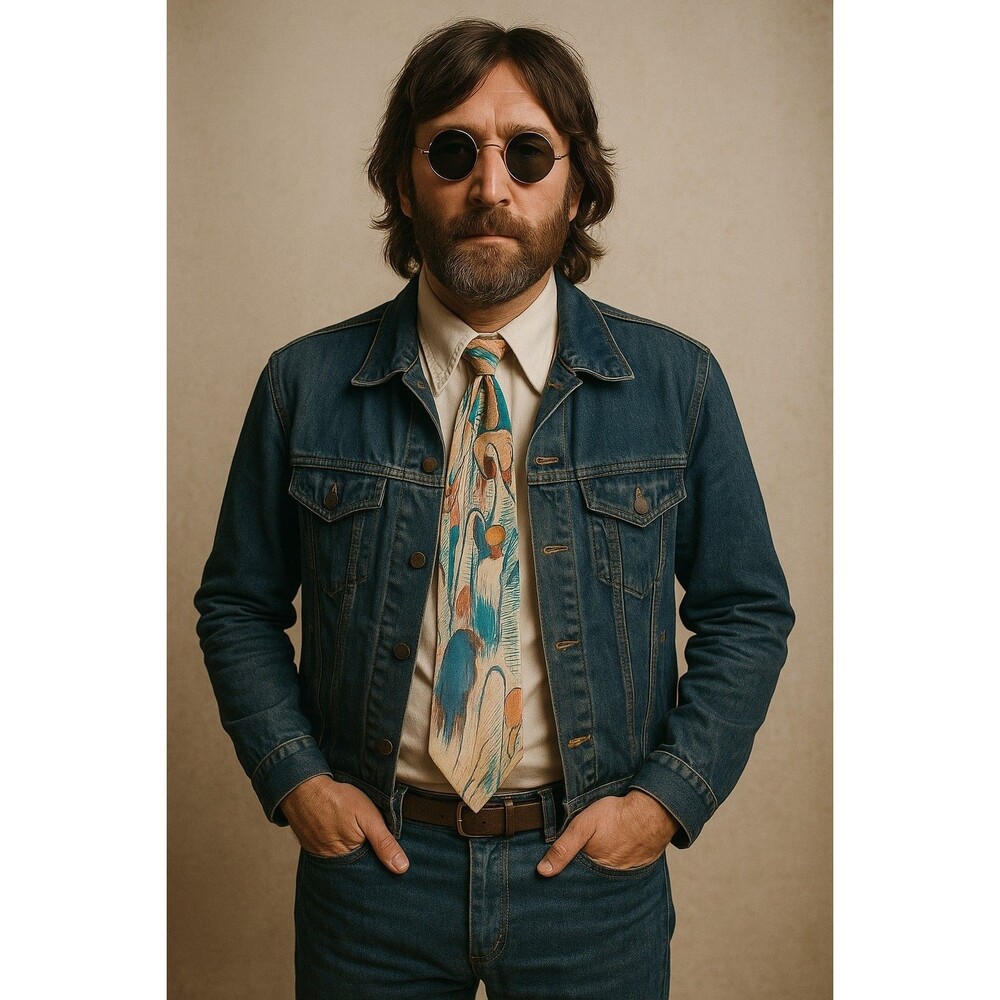 Vintage 1991 Beatles “Let It Be” Silk Tie by Manhattan | Apple Corps Licensed |